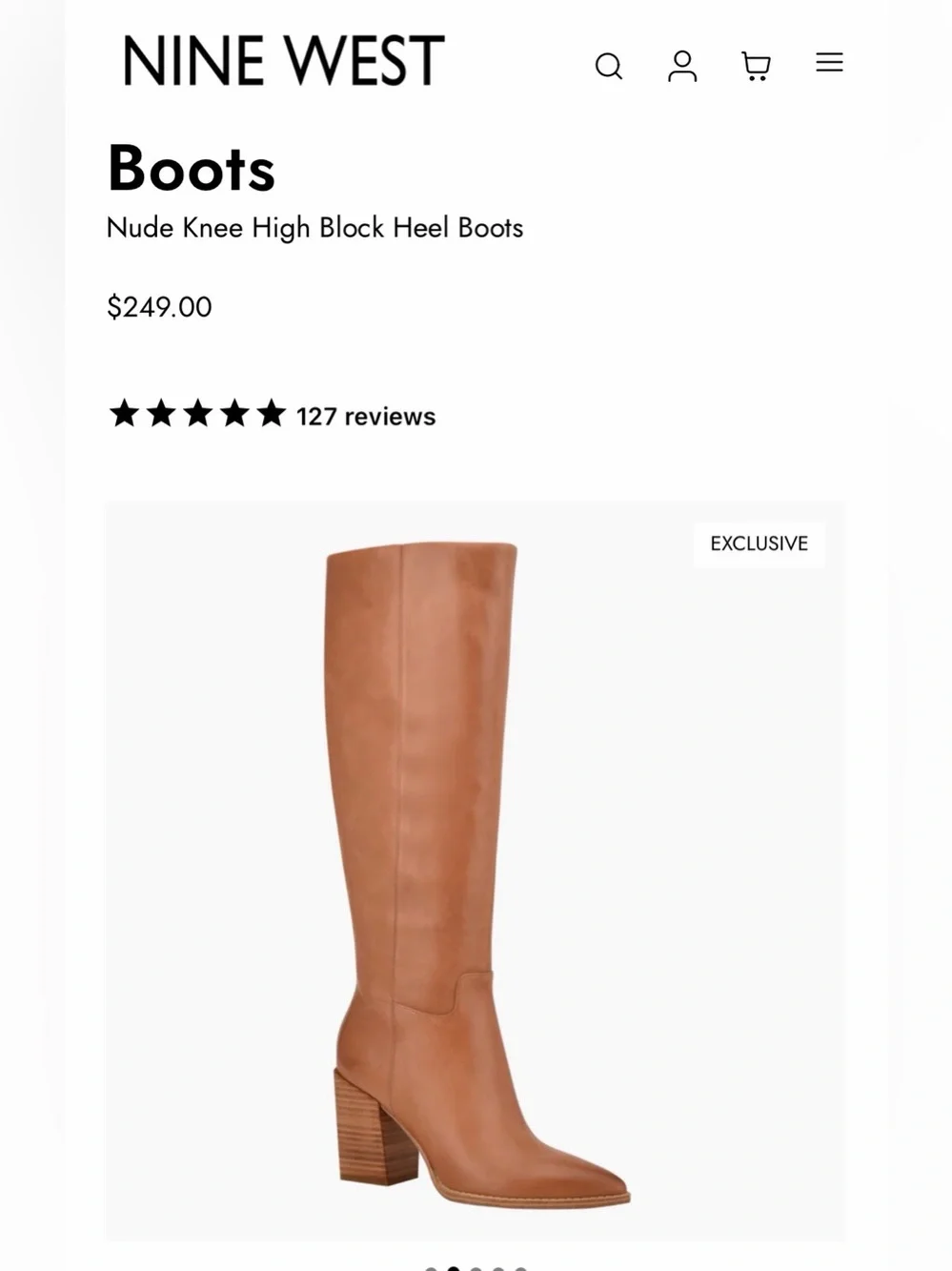 Nine West Brixe Heeled leather boots